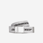 Men Lacoste V0ZN1959 Calluna Ciment Noir L91 Contrast Logo Print Belt
