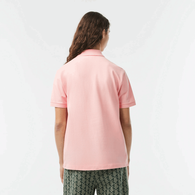 Men Lacoste V0ZN195 Pink KF9 Original L.12.12 Polo - Image 2
