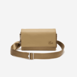 Men Lacoste V0ZN1969 Lion L32 Chantaco Calfskin Leather Flap Closure Bag