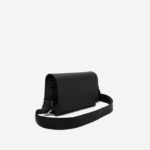 Men Lacoste V0ZN1970 Black 000 Chantaco Calfskin Leather Flap Closure Bag - Image 3