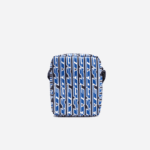 Men Lacoste V0ZN1974 Mono Royaume Blanc L63 Neocroc Logo Print Vertical Messenger Bag - Image 3