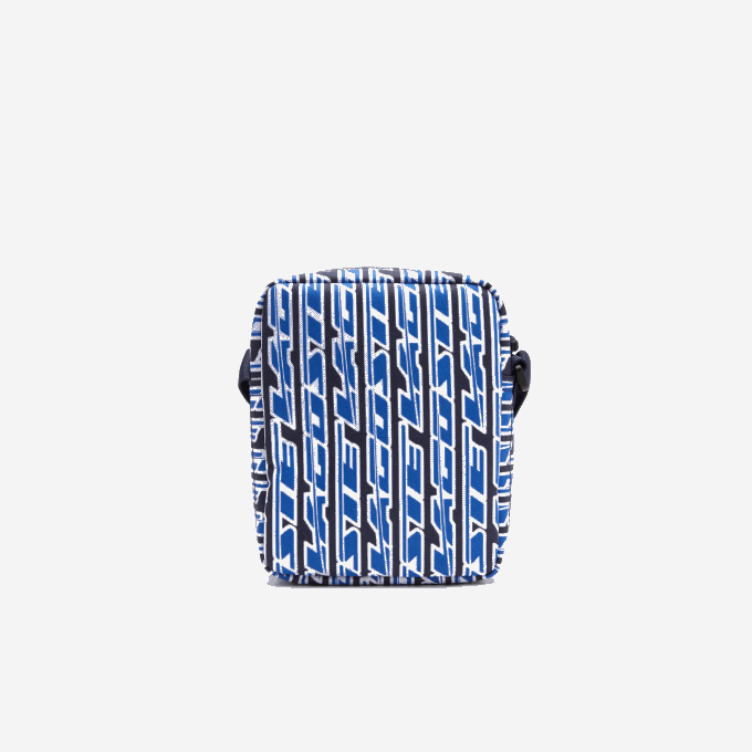 Men Lacoste V0ZN1974 Mono Royaume Blanc L63 Neocroc Logo Print Vertical Messenger Bag - Image 3