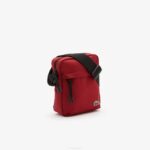 Men Lacoste V0ZN1980 Biking Red 984 Zip Crossover Bag - Image 3