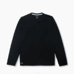 Men Lacoste V0ZN198 Black 031 Long Sleeve Lounge T-Shirt