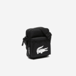 Men Lacoste V0ZN1998 Black 000 Recycled Fiber Shoulder Bag - Image 2