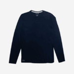 Men Lacoste V0ZN199 Navy Blue 166 Long Sleeve Lounge T-Shirt