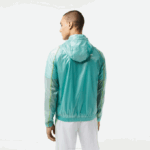Men Lacoste V0ZN1 Mint BR8 SPORT Waterproof Hooded Windbreaker - Image 3
