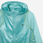 Men Lacoste V0ZN1 Mint BR8 SPORT Waterproof Hooded Windbreaker - Image 5