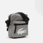 Men Lacoste V0ZN2000 Gris Chine A39 Recycled Fiber Shoulder Bag - Image 2