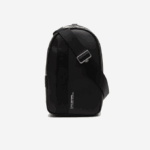 Men Lacoste V0ZN2002 Black 000 Compact Split Calfskin Leather Bag