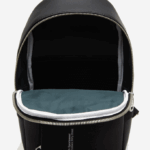 Men Lacoste V0ZN2002 Black 000 Compact Split Calfskin Leather Bag - Image 3