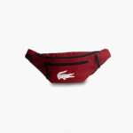 Men Lacoste V0ZN2004 Biking Red 984 Recycled Fiber Belt Bag