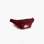 Men Lacoste V0ZN2004 Biking Red 984 Recycled Fiber Belt Bag - Image 3