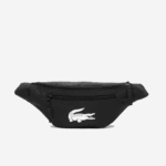 Men Lacoste V0ZN2007 Black 000 Recycled Fiber Belt Bag