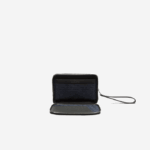 Men Lacoste V0ZN2009 Black 000 Chantaco Pique Leather Zip Pouch - Image 4