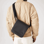 Men Lacoste V0ZN2010 Black 000 Classic Petit Pique Flap Bag - Image 2
