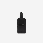 Men Lacoste V0ZN2014 Black 000 Chantaco Snug Leather Bag - Image 2
