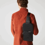 Men Lacoste V0ZN2014 Black 000 Chantaco Snug Leather Bag