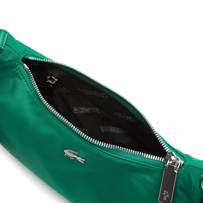 Men Lacoste V0ZN2019 Estival Blanc J28 Metal Crocodile Branded Strap Nylon Shoulder Bag - Image 4