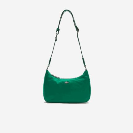 Men Lacoste V0ZN2019 Estival Blanc J28 Metal Crocodile Branded Strap Nylon Shoulder Bag