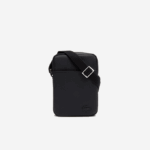 Men Lacoste V0ZN2023 Black 000 Classic Petit Pique Vertical Zip Bag - Image 2