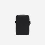 Men Lacoste V0ZN2023 Black 000 Classic Petit Pique Vertical Zip Bag - Image 3