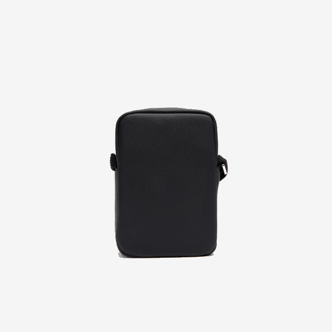 Men Lacoste V0ZN2023 Black 000 Classic Petit Pique Vertical Zip Bag - Image 3