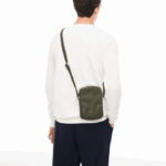 Men Lacoste V0ZN2023 Black 000 Classic Petit Pique Vertical Zip Bag - Image 6