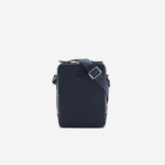 Men Lacoste V0ZN2026 Marine 166 Argentine K39 Chantaco Matte Stitched Leather Vertical Camera Bag - Image 3