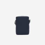 Men Lacoste V0ZN2026 Marine 166 Argentine K39 Chantaco Matte Stitched Leather Vertical Camera Bag - Image 4