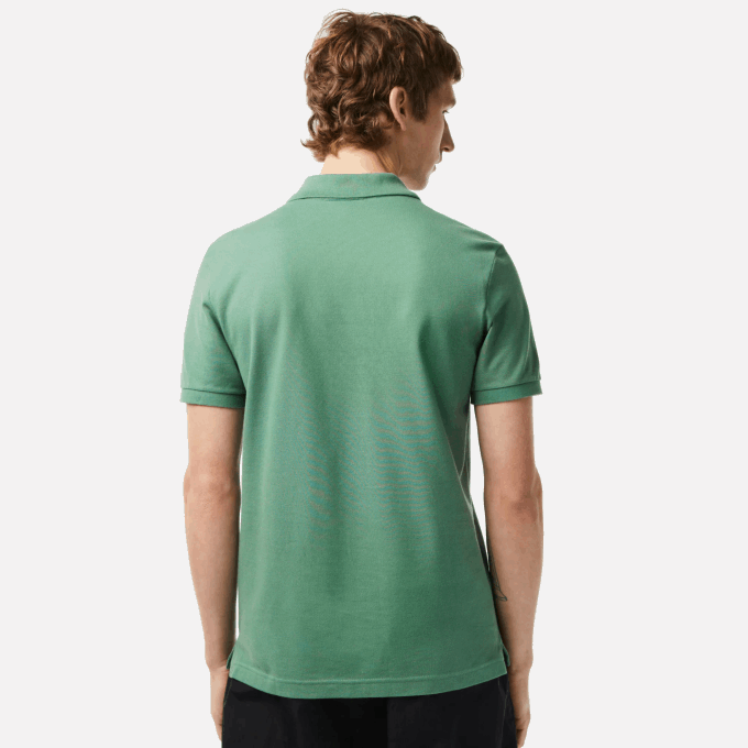 Men Lacoste V0ZN202 Khaki Green KX5 Original L.12.12 Slim Fit Polo - Image 2