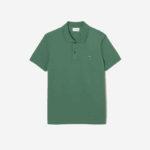 Men Lacoste V0ZN202 Khaki Green KX5 Original L.12.12 Slim Fit Polo - Image 3