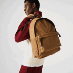 Men Lacoste V0ZN2041 OTTER D54 Neocroc Canvas Backpack - Image 2