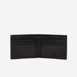 Men Lacoste V0ZN2044 Monogram Noir Gris H45 The Blend Small Monogram Canvas Wallet - Image 2
