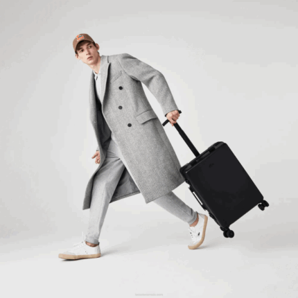 Men Lacoste V0ZN2046 Black 000 Chantaco Polycarbonate Cabin Suitcase