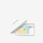 Men Lacoste V0ZN2048 Napolitain Panorama Serin J61 Neocroc Colorblock Canvas Wallet - Image 3