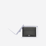 Men Lacoste V0ZN2050 Black 000 Fitzgerald Leather Card Holder - Image 4