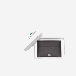 Men Lacoste V0ZN2051 Dark Brown 028 Fitzgerald Leather Card Holder - Image 3