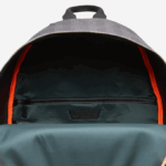 Men Lacoste V0ZN2058 Monogram Noir Gris H45 The Blend Monogram Canvas Backpack - Image 6