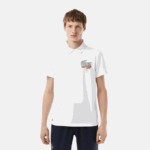 Men Lacoste V0ZN205 White 001 Sport Miami Open Edition Pique Polo