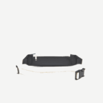 Men Lacoste V0ZN2061 Noir Laponie Plumage Cyna L19 Patchwork Effect Waist Bag - Image 3