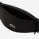 Men Lacoste V0ZN2065 Black 000 LCST Coated Canvas Zippered Fanny Pack - Image 5