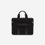 Men Lacoste V0ZN2074 Black 000 Chantaco Pique Leather Extra Slim Computer Bag - Image 4