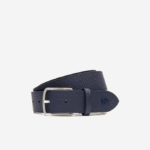 Men Lacoste V0ZN2076 21 Engraved Buckle Texturised Leather Belt