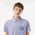 Men Lacoste V0ZN207 Purple 3K0 Sport Miami Open Edition Pique Polo - Image 3