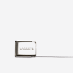 Men Lacoste V0ZN2083 1 Engraved Buckle Woven Fabric Belt - Image 2