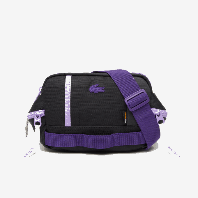 Men Lacoste V0ZN2088 Noir Samui Neva Farine K96 Color-Block Bag - Image 2
