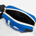 Men Lacoste V0ZN2103 Marina Noir Farine K97 Contrast Strap Color-Block Crossover Bag - Image 5
