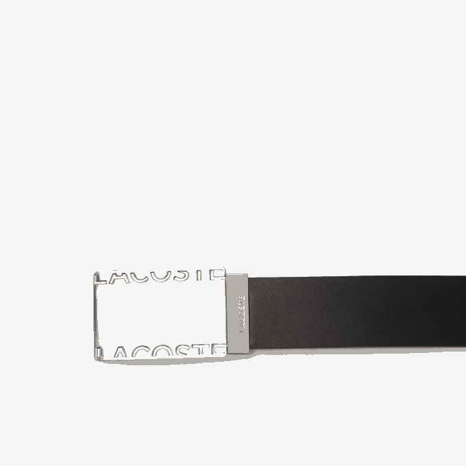 Men Lacoste V0ZN2112 Noir Marron 371 Pin And Flat Buckle Belt Gift Set - Image 4
