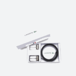 Men Lacoste V0ZN2113 Noir Marine 166 672 Two Pin Buckle Belt Gift Set - Image 4